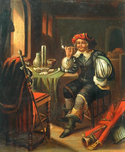 Man Smoking by Unknown